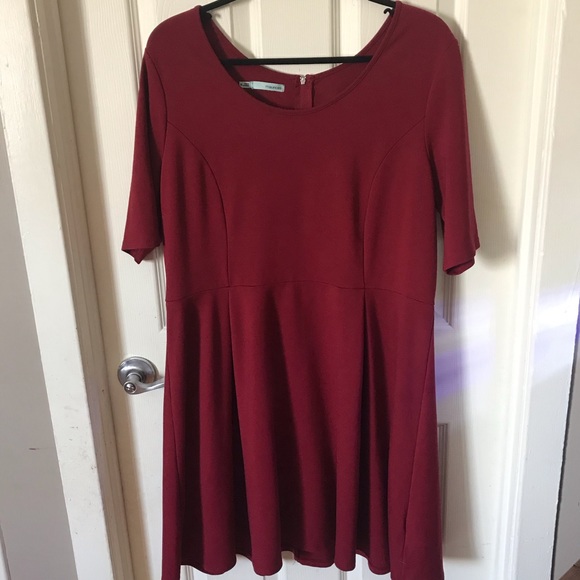 Maurices Cranberry Res Dress - Picture 1 of 5